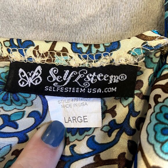 Self Esteem Vintage y2k Satin Milkmaid Tank Top - Picture 4 of 4